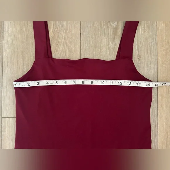 REORIA Butsmooth Square Neck Double Lined Bodysuit EUC - Picture 4 of 6